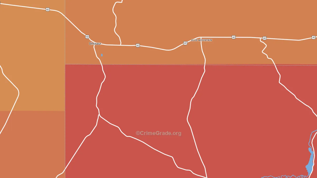 Dinosaur, CO Map of Vandalism Rates