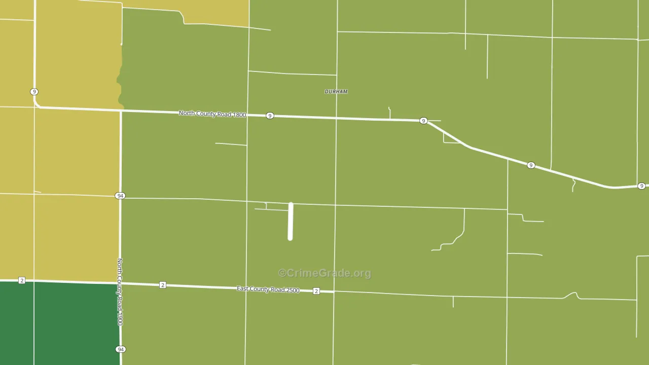 Disco, IL Map of Vandalism Rates