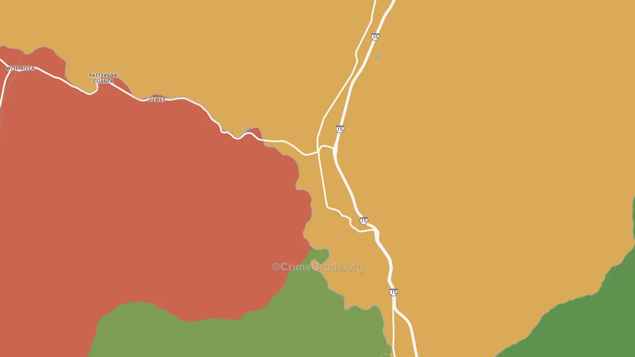 Divide, MT Map of Vandalism Rates