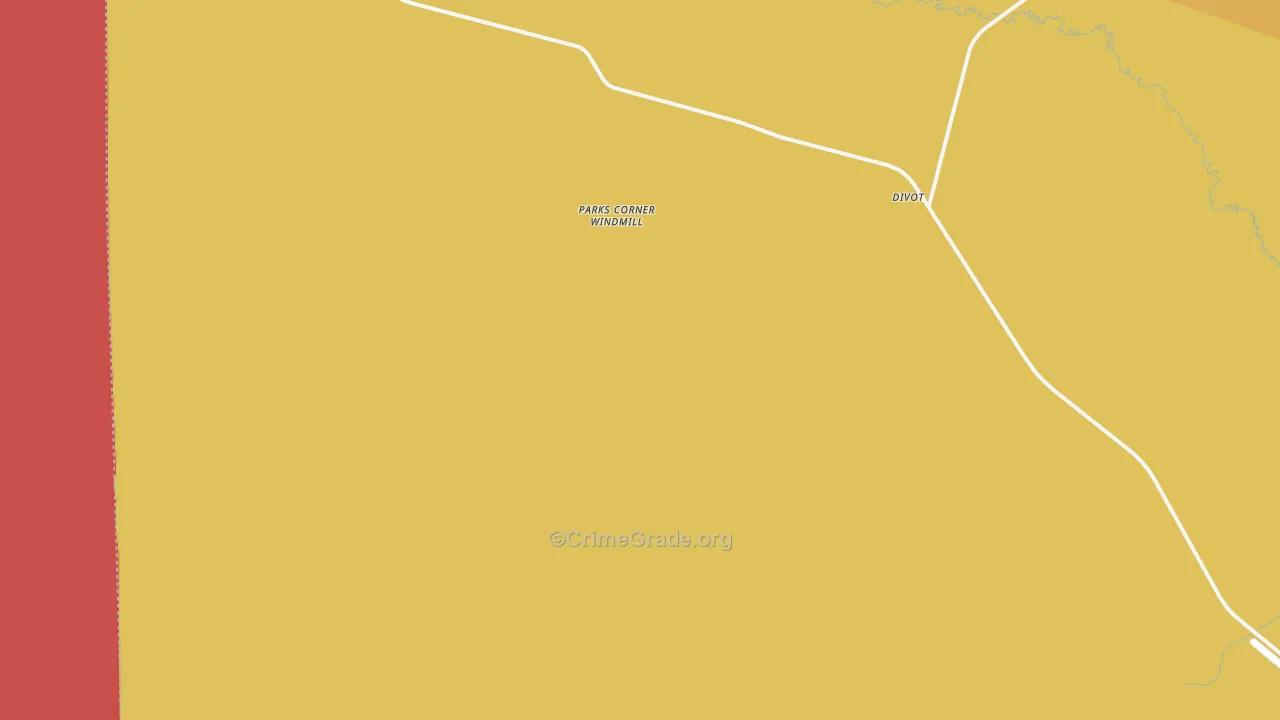 Divot, TX Map of Vandalism Rates