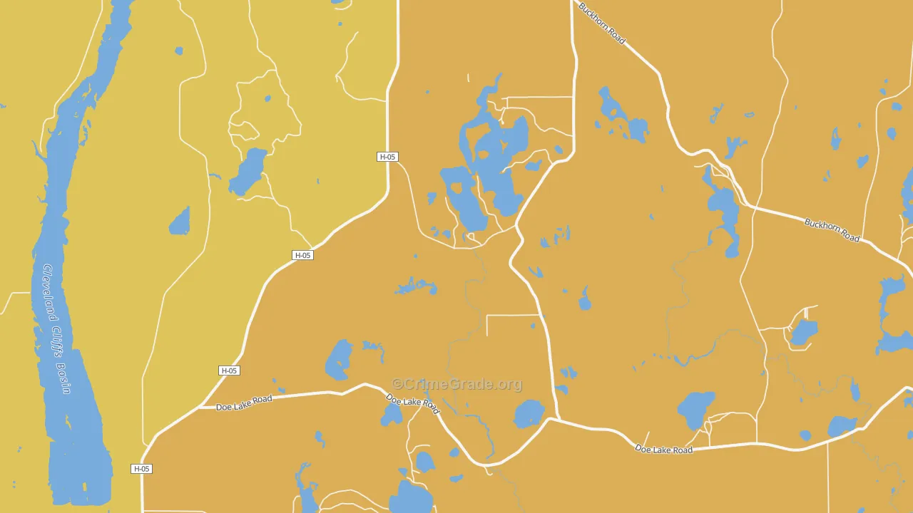 Dixon, MI Map of Vandalism Rates