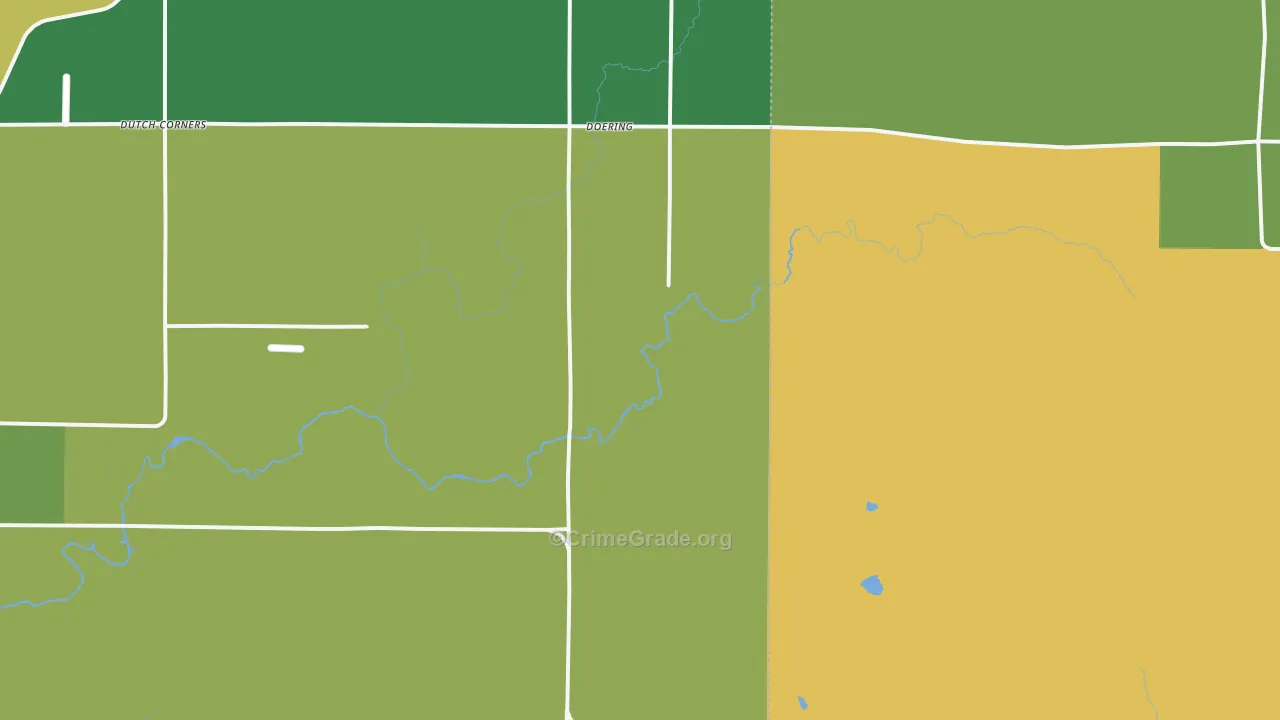Doering, WI Map of Vandalism Rates