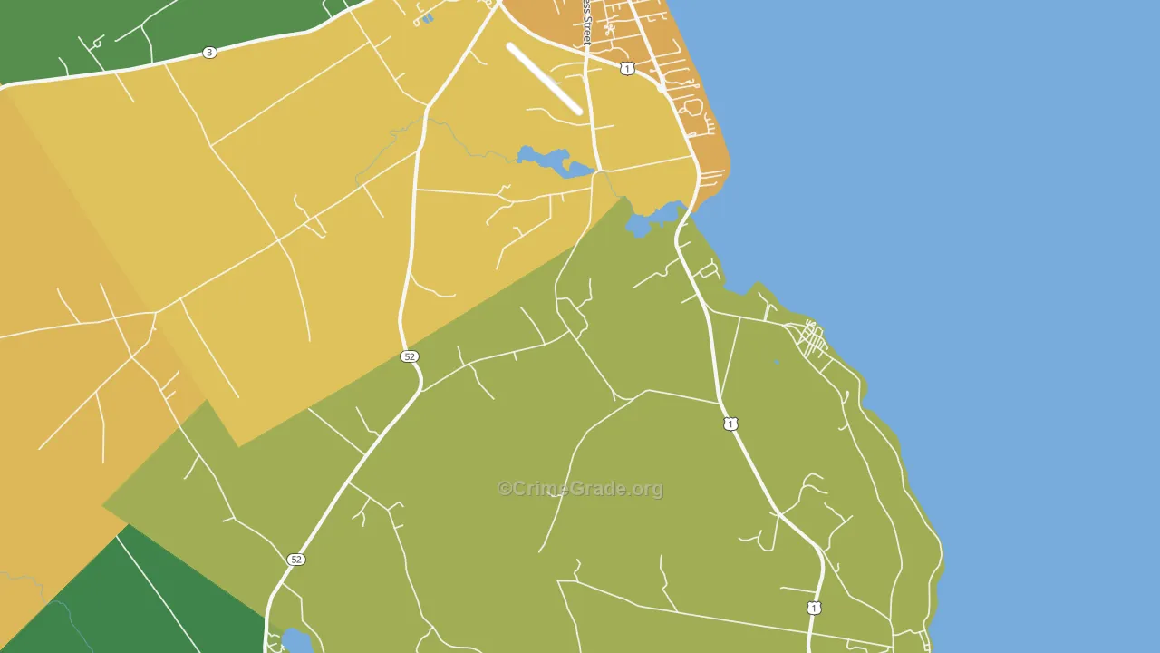 Dog Island Corner, ME Map of Vandalism Rates