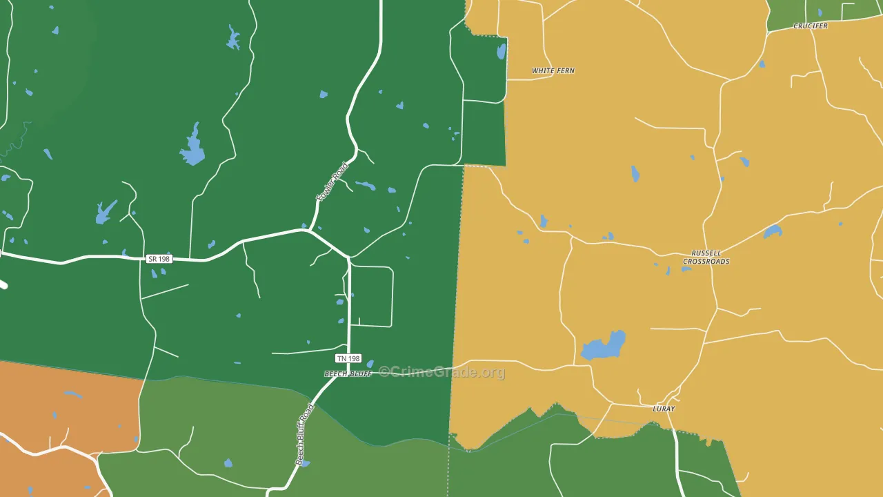 Dollar, TN Map of Vandalism Rates