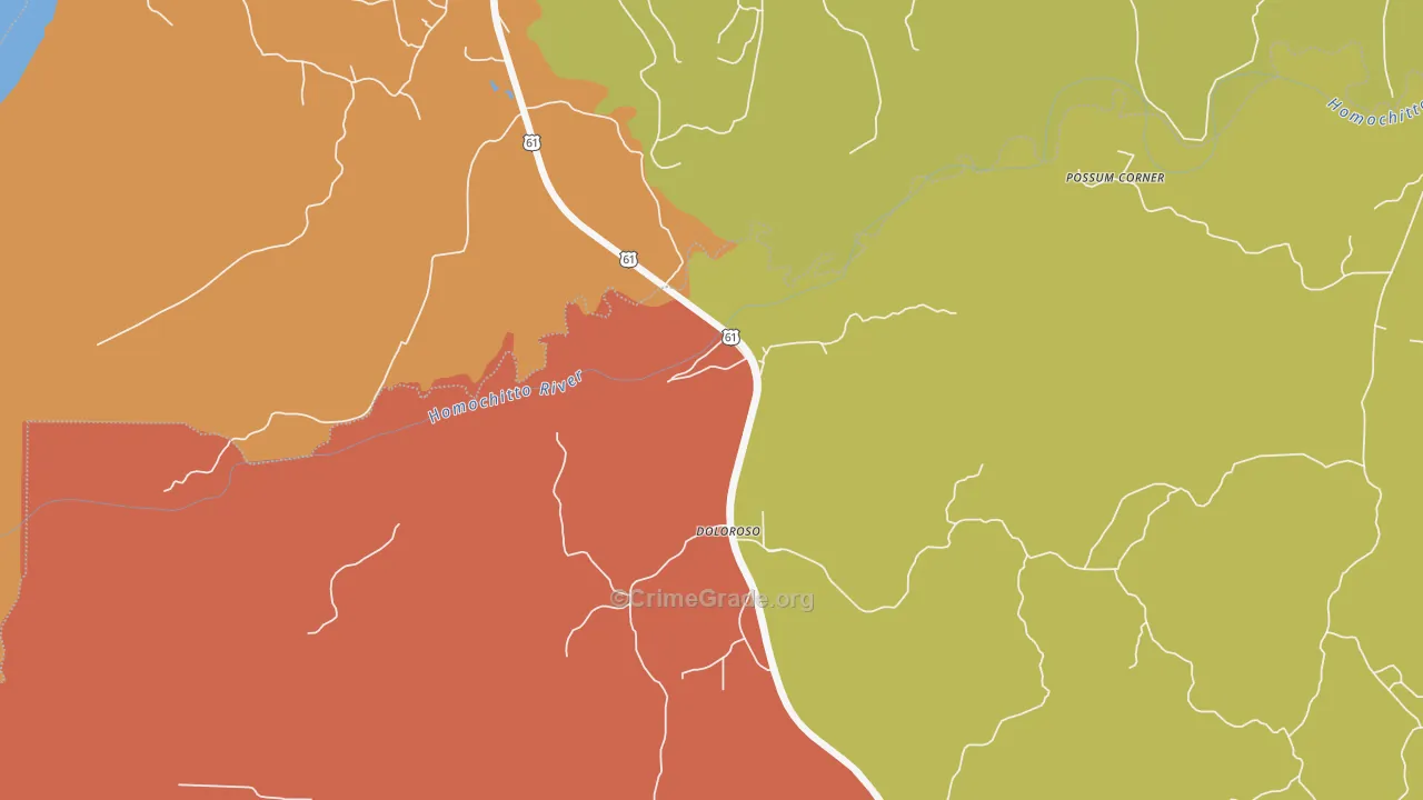 Doloroso, MS Map of Vandalism Rates