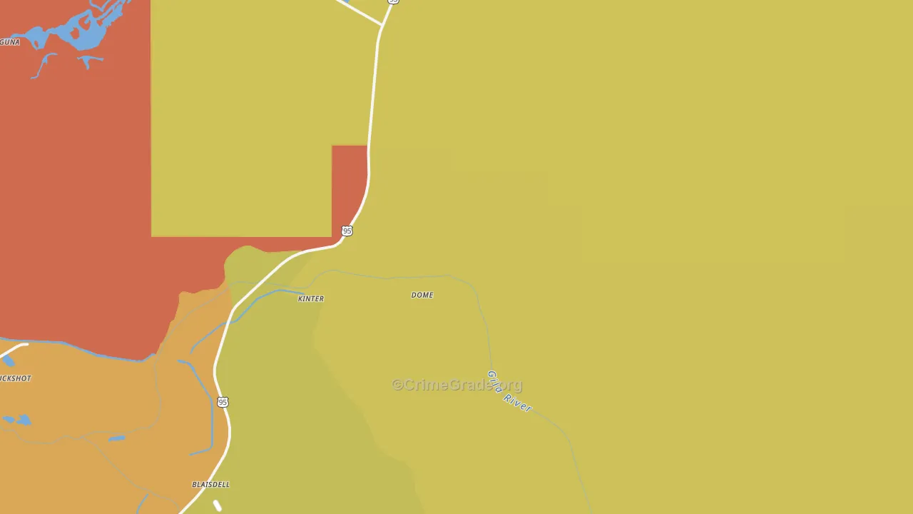 Dome, AZ Map of Vandalism Rates