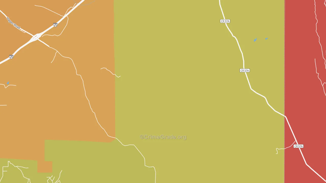 Domingo, NM Map of Vandalism Rates