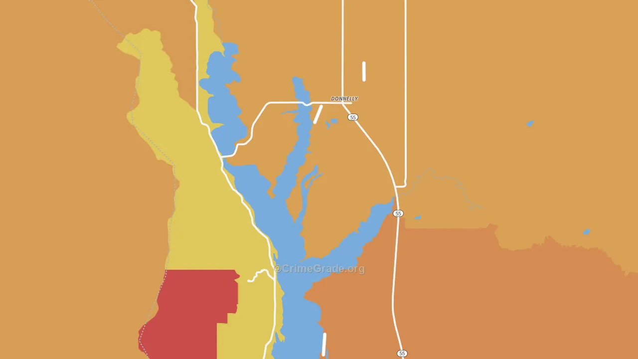 Donnelly, ID Map of Vandalism Rates