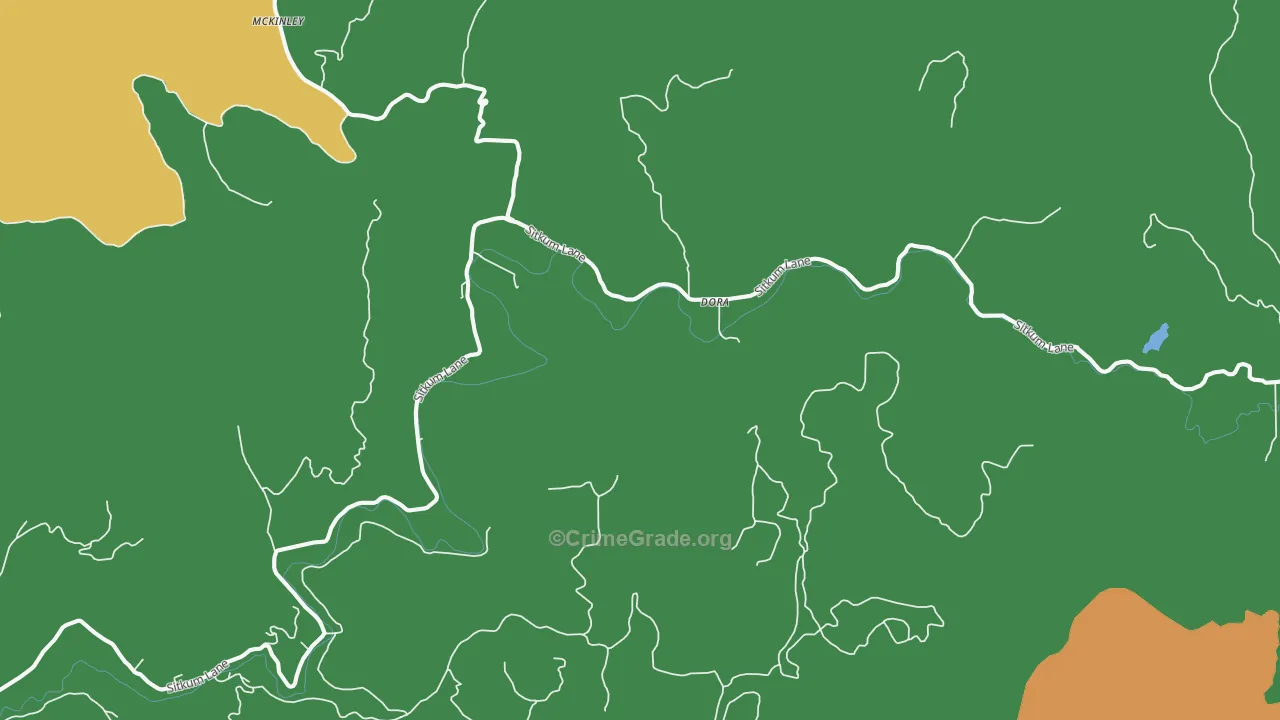 Dora, OR Map of Vandalism Rates