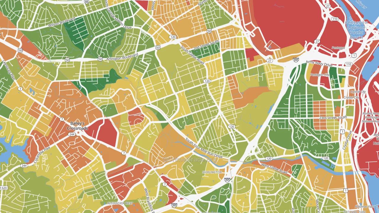 Douglas Park, Arlington, VA Map of Vandalism Rates