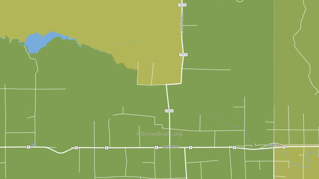 Dover, WI Map of Vandalism Rates