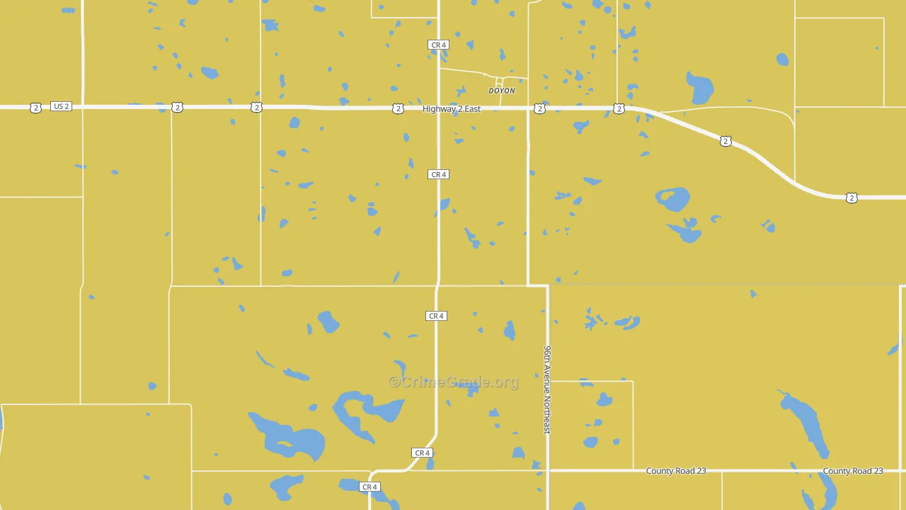 Doyon, ND Map of Vandalism Rates