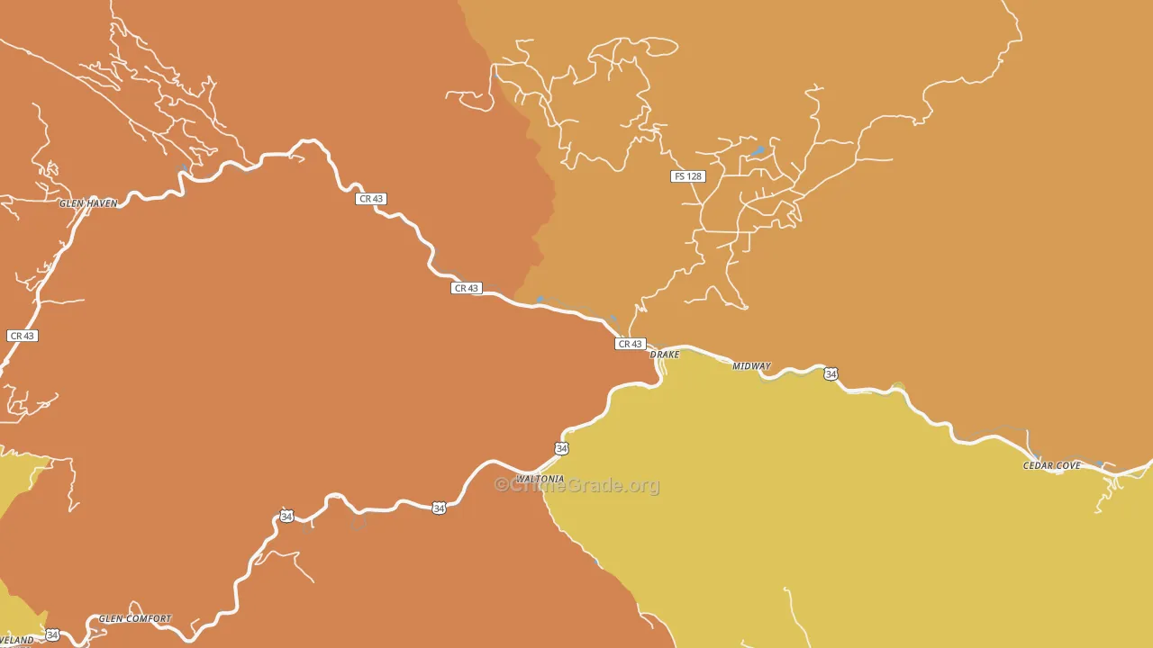 Drake, CO Map of Vandalism Rates