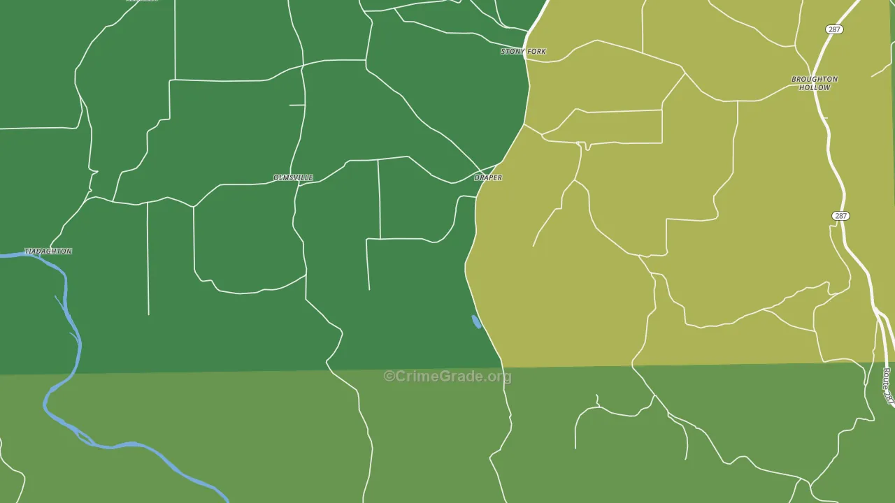 Draper, PA Map of Vandalism Rates