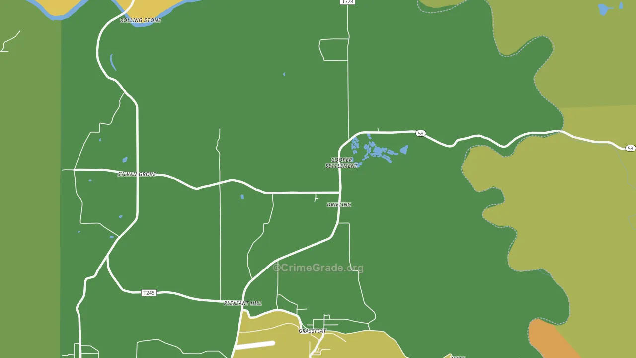 Drifting, PA Map of Vandalism Rates
