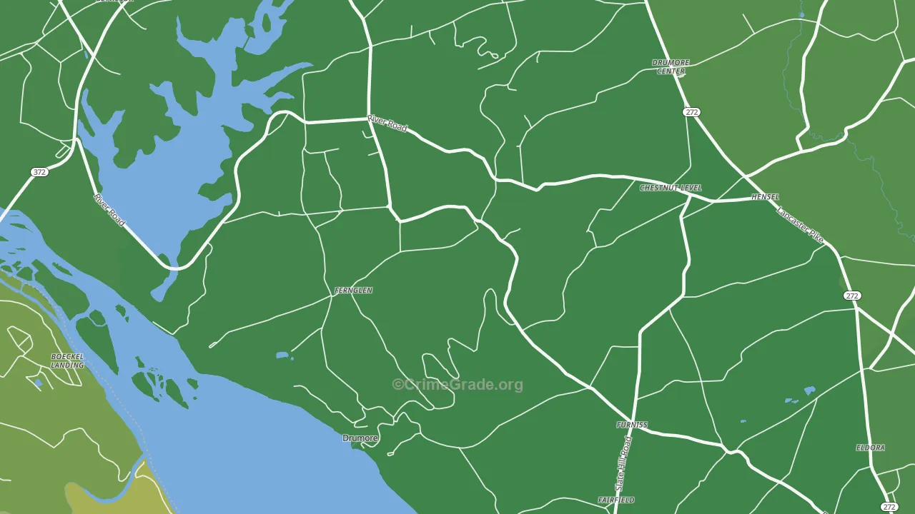 Drumore, PA Map of Vandalism Rates