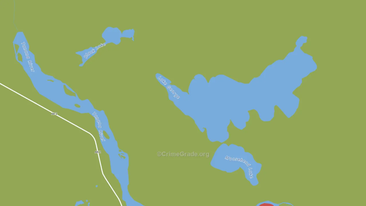 Dry Creek, AK Map of Vandalism Rates