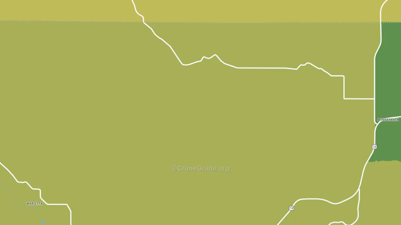 Dudley, SD Map of Vandalism Rates