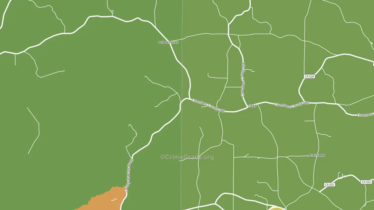 Dudleyville, AL Map of Vandalism Rates