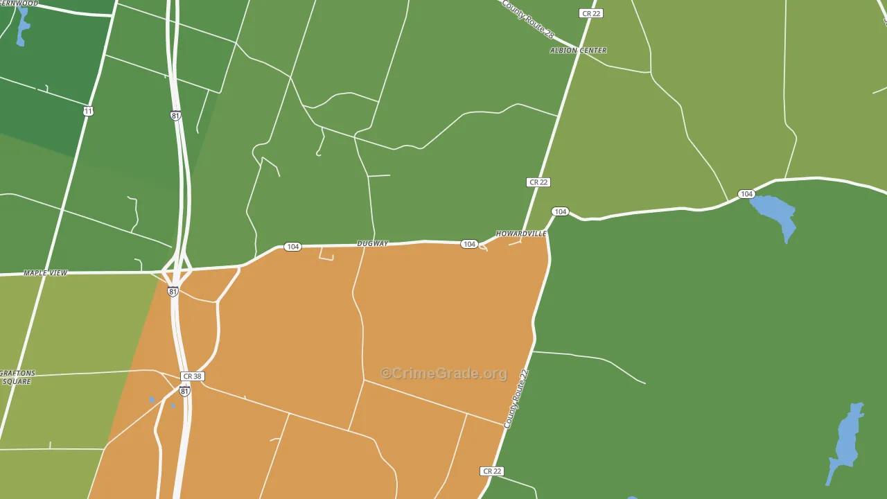 Dugway, NY Map of Vandalism Rates