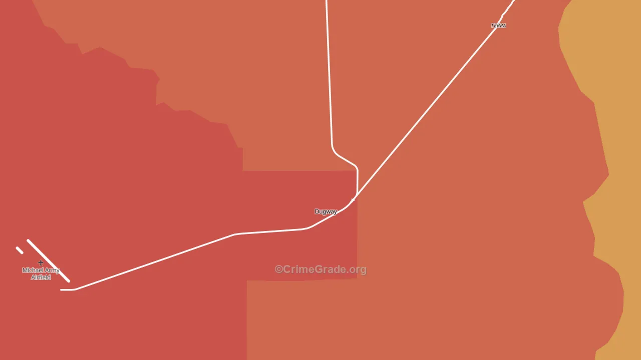 Dugway, UT Map of Vandalism Rates