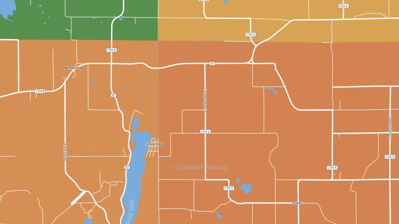 Dundee, WI Map of Vandalism Rates