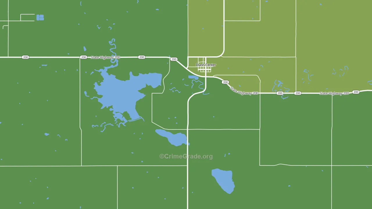 Dunn Center, ND Map of Vandalism Rates