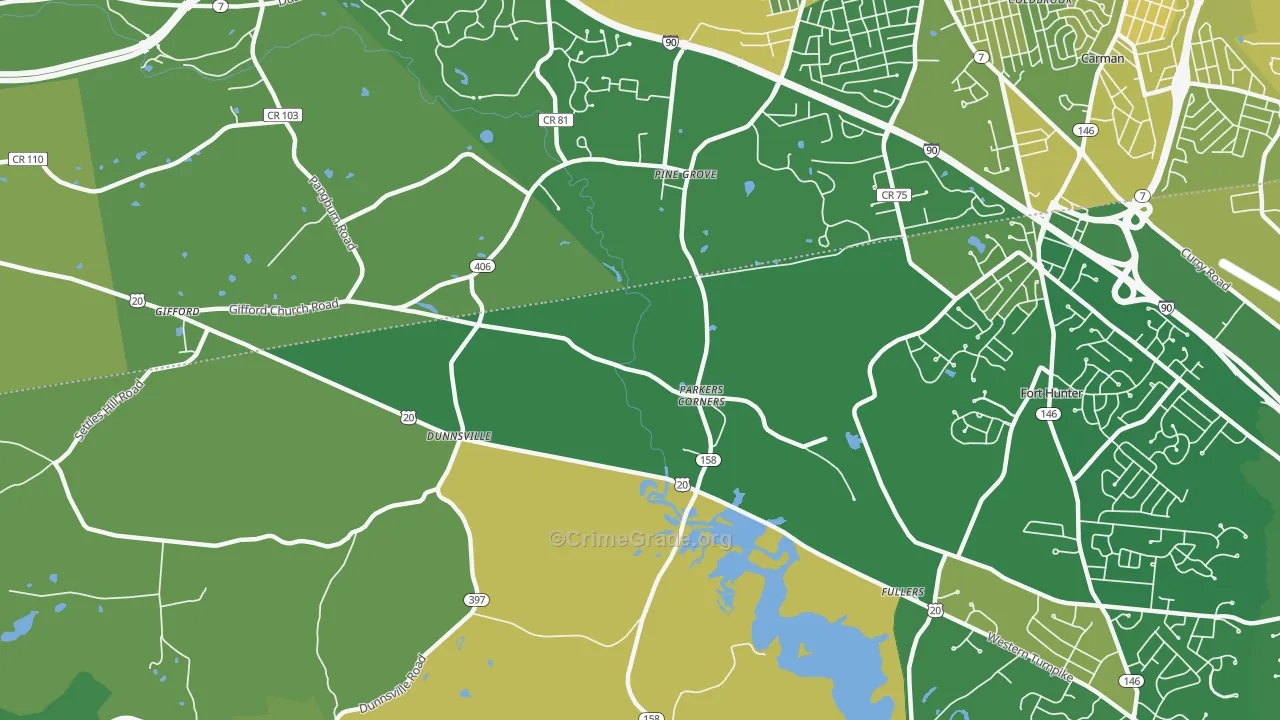 Dunnsville, NY Map of Vandalism Rates