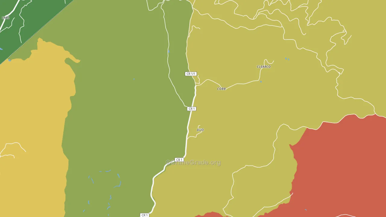 Duo, WV Map of Vandalism Rates