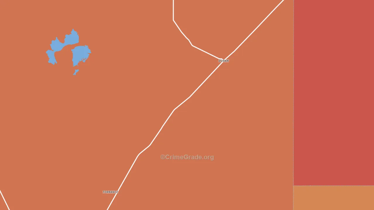 Duran, NM Map of Vandalism Rates