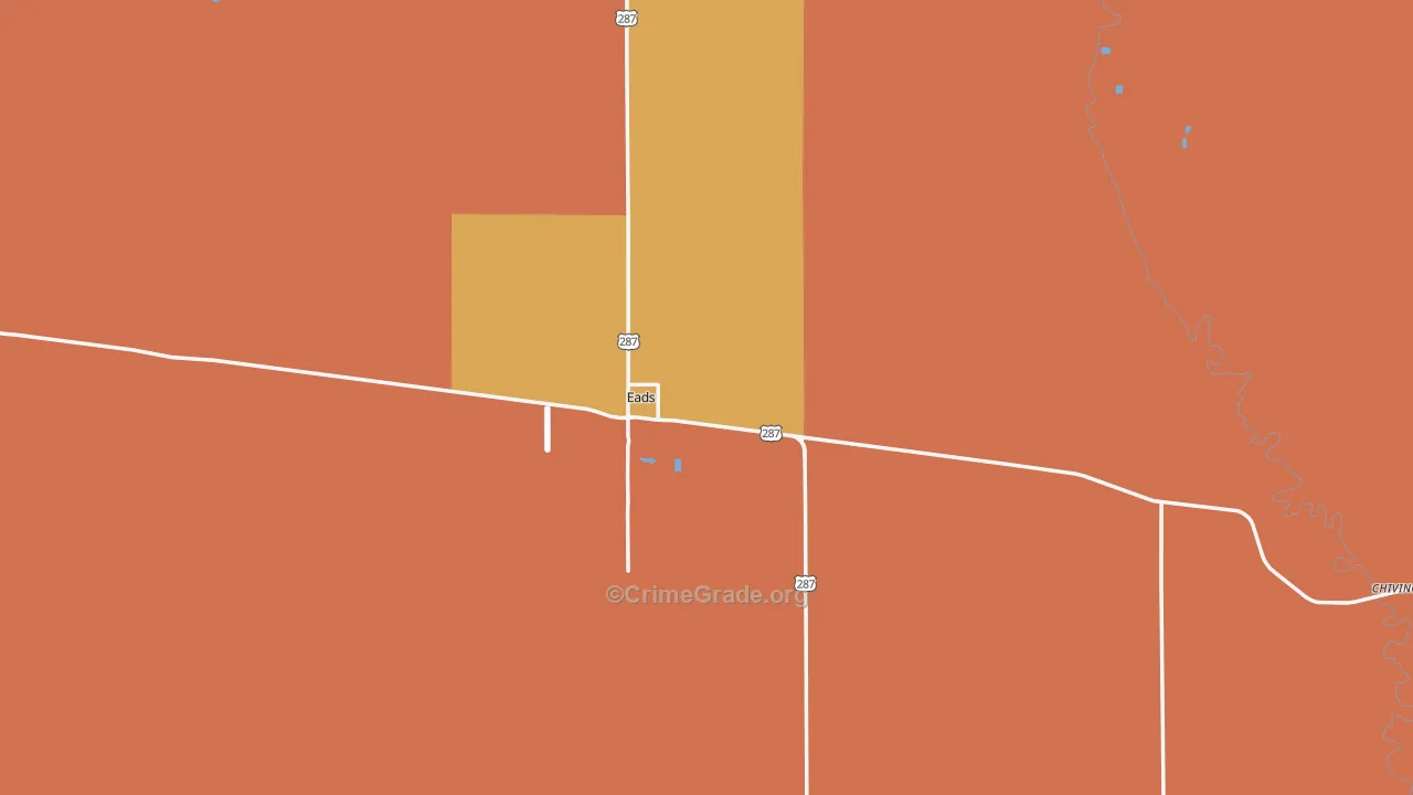 Eads, CO Map of Vandalism Rates
