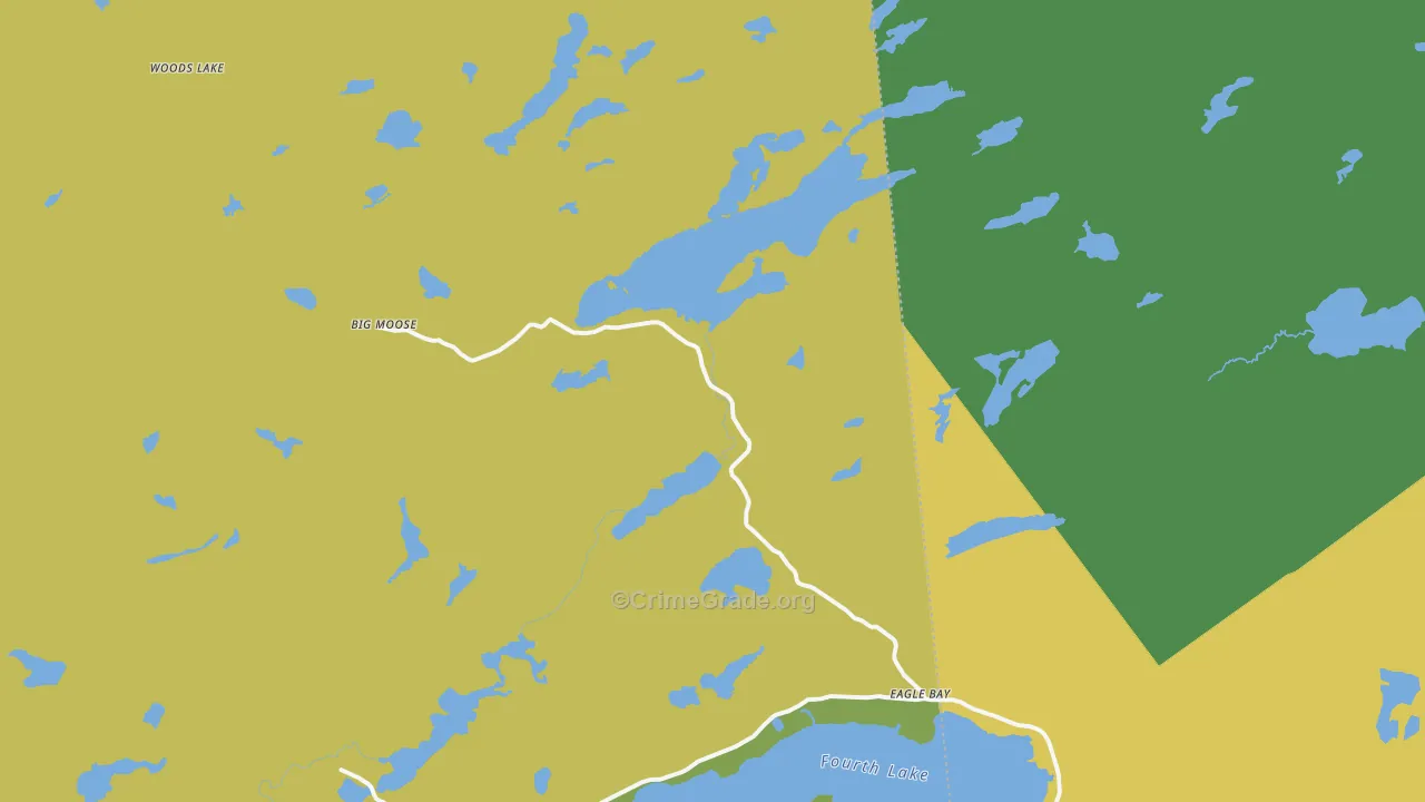 Eagle Bay, NY Map of Vandalism Rates