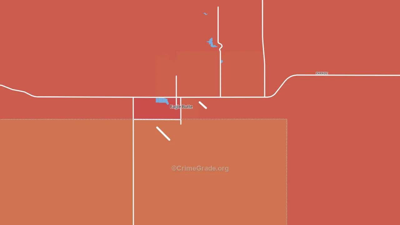 Eagle Butte, SD Map of Vandalism Rates