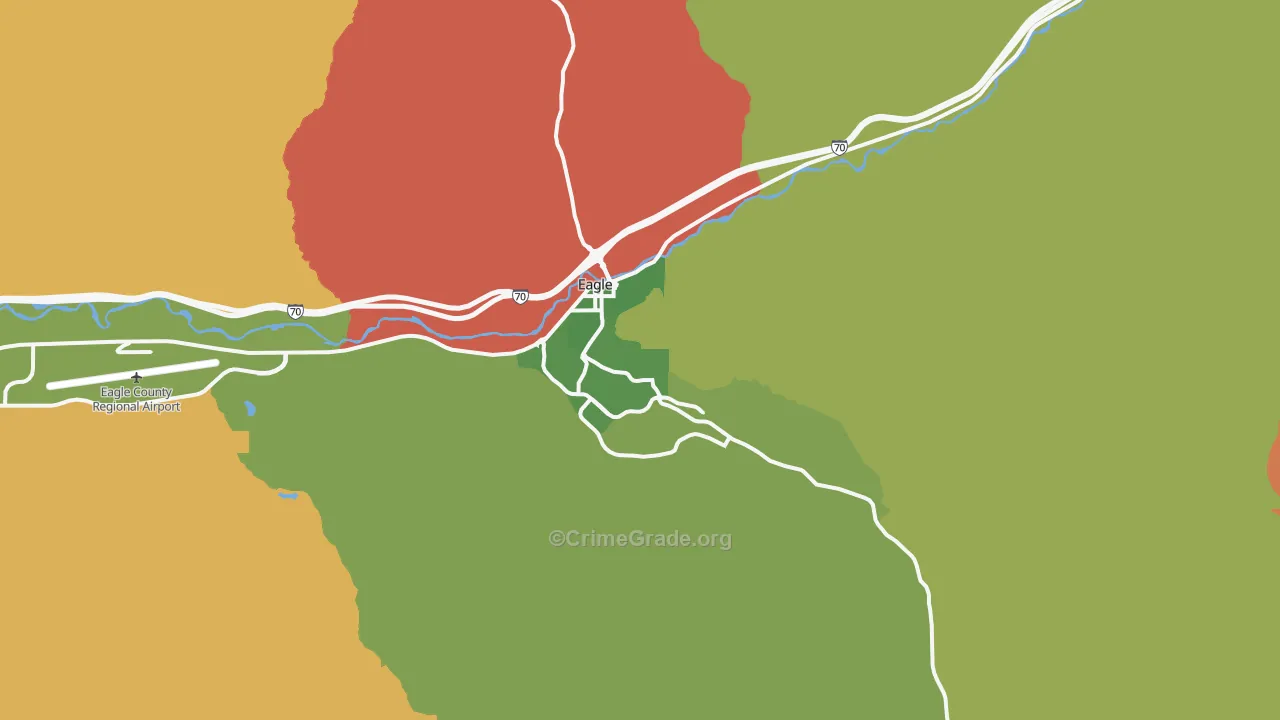 Eagle, CO Map of Vandalism Rates