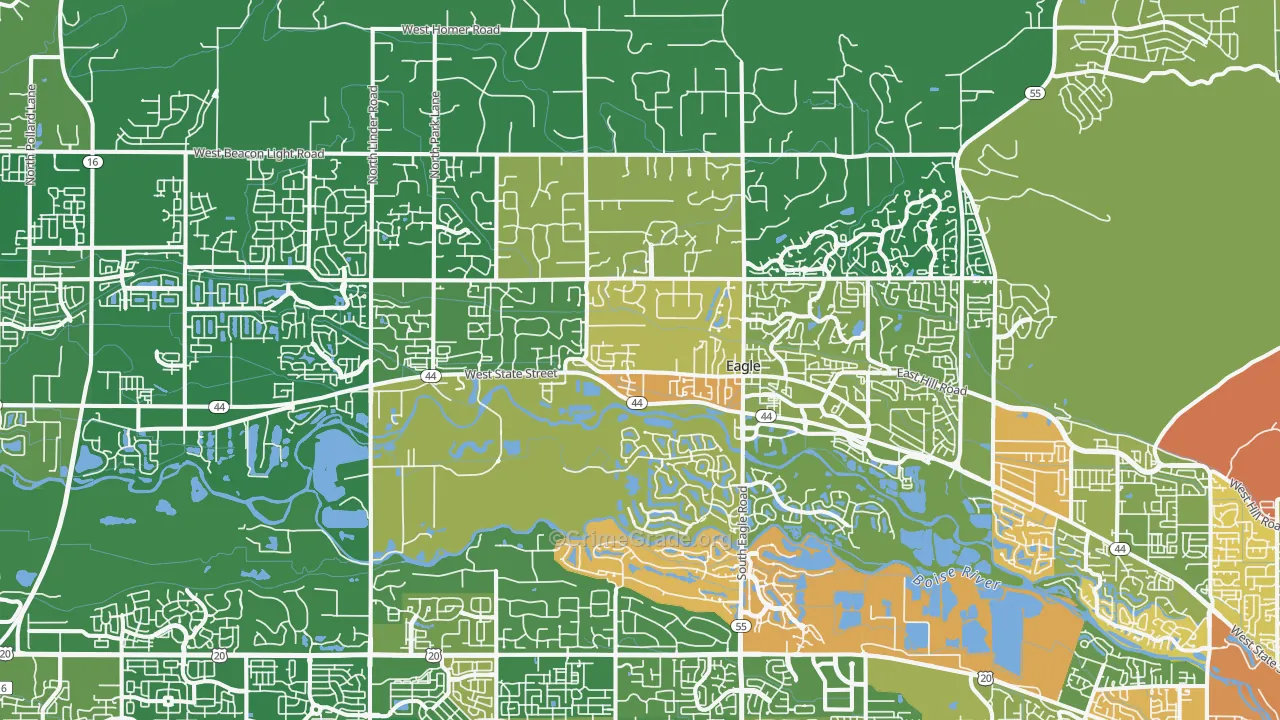 Eagle, ID Map of Vandalism Rates