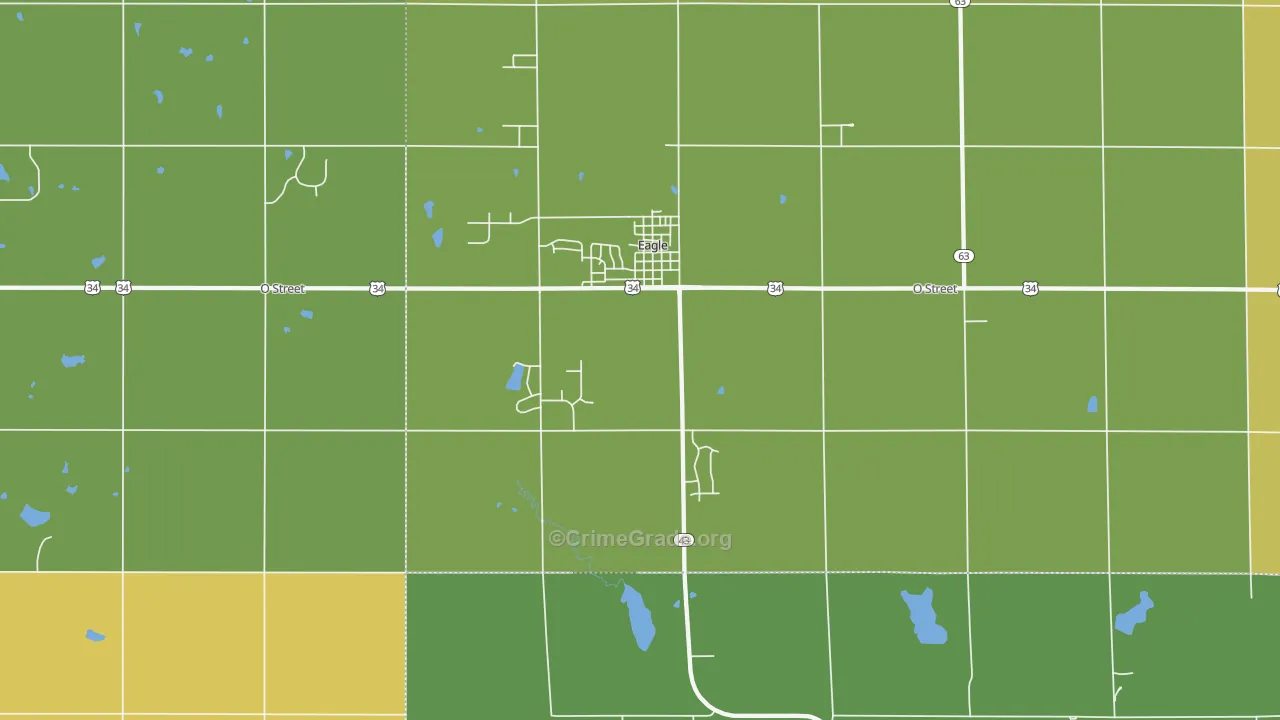 Eagle, NE Map of Vandalism Rates
