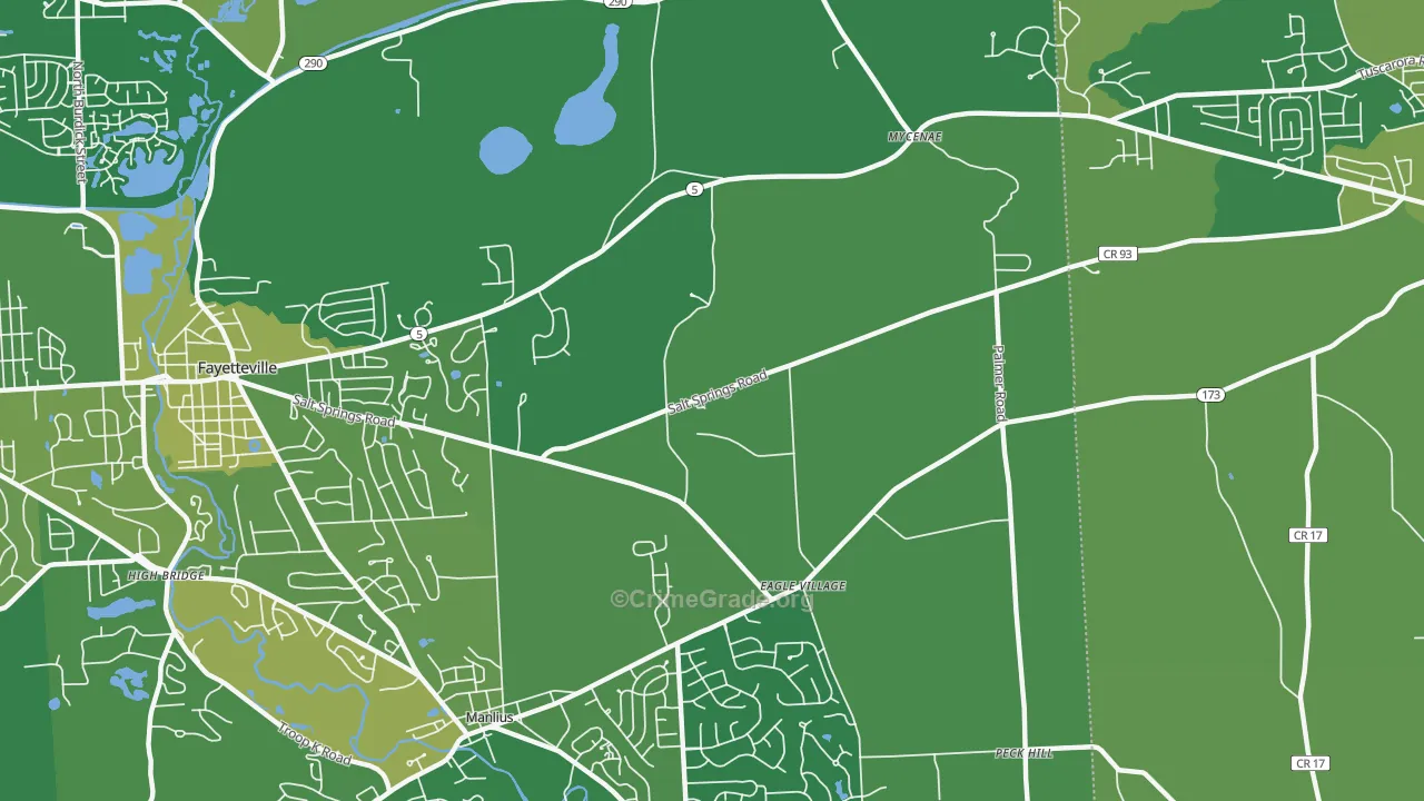Eagle Village, NY Map of Vandalism Rates