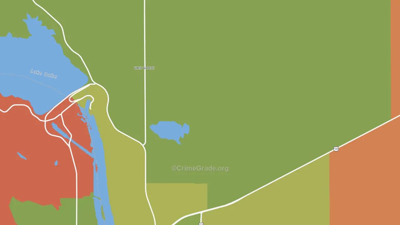 Eakin, SD Map of Vandalism Rates