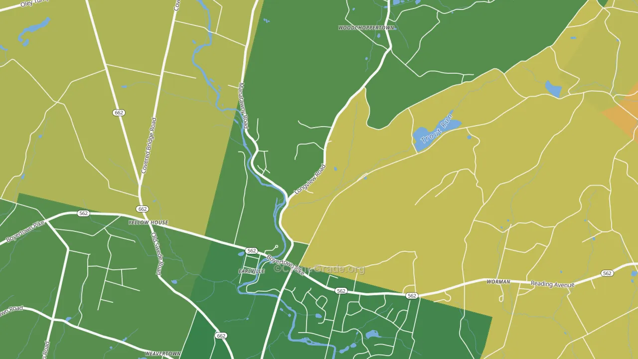 Earlville, PA Map of Vandalism Rates