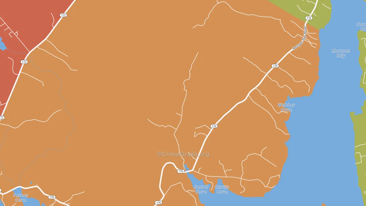 East Blue Hill, ME Map of Vandalism Rates