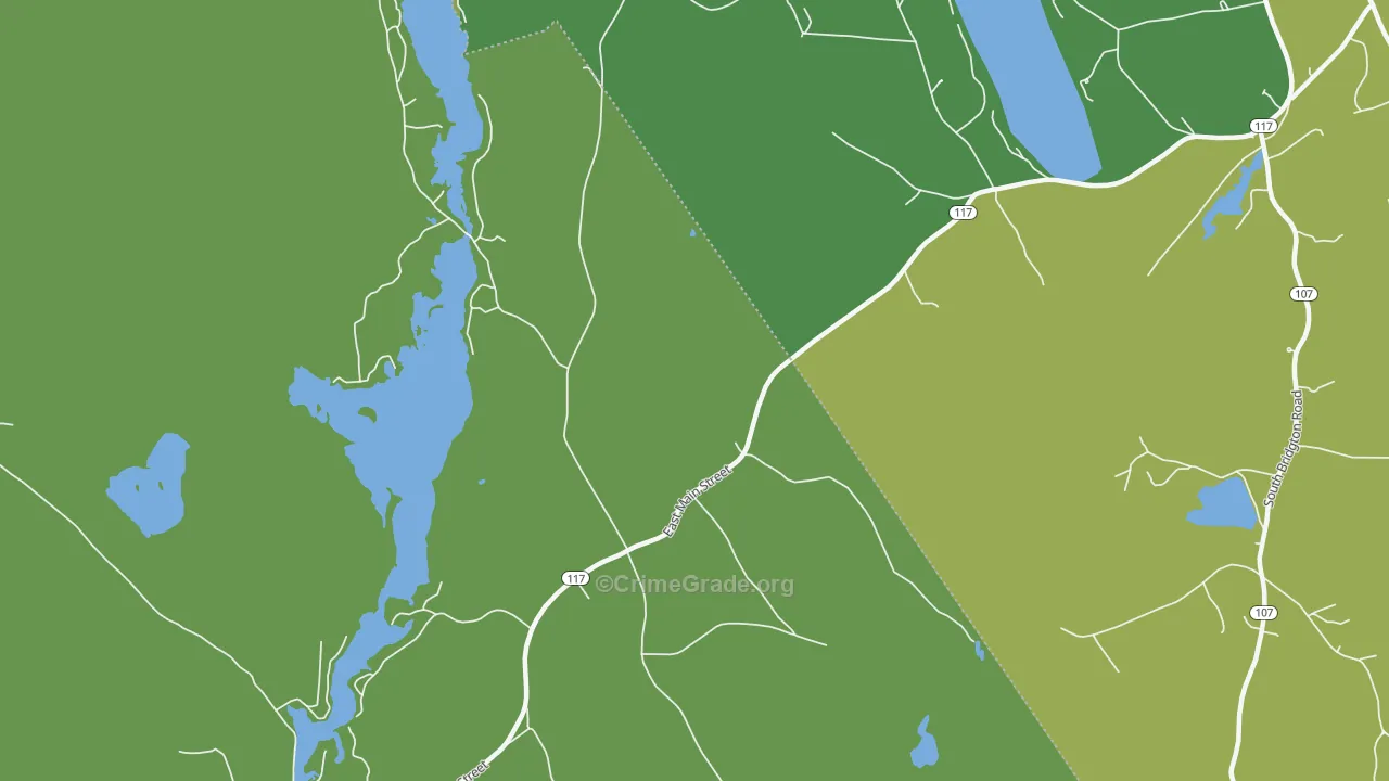 East Denmark, ME Map of Vandalism Rates