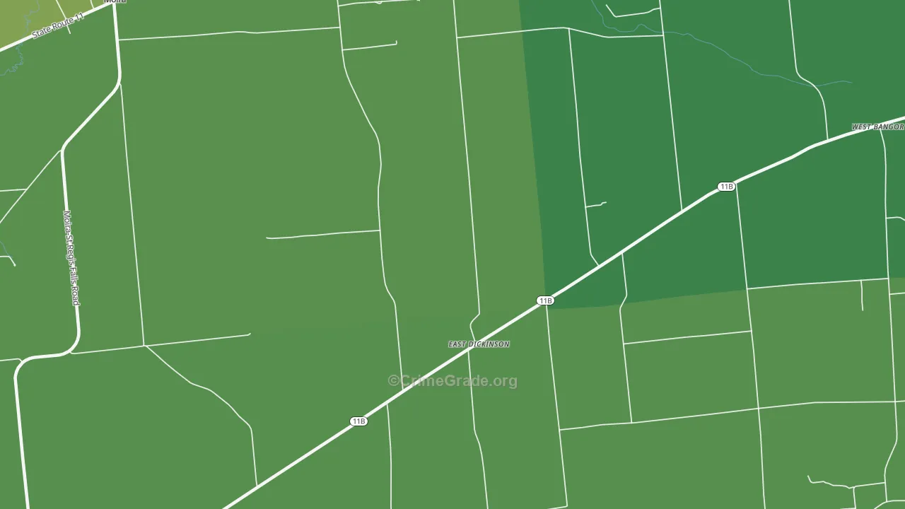 East Dickinson, NY Map of Vandalism Rates