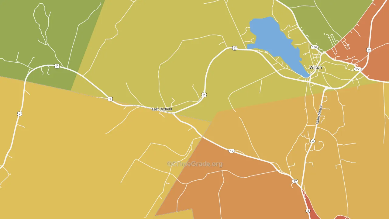 East Dixfield, ME Map of Vandalism Rates