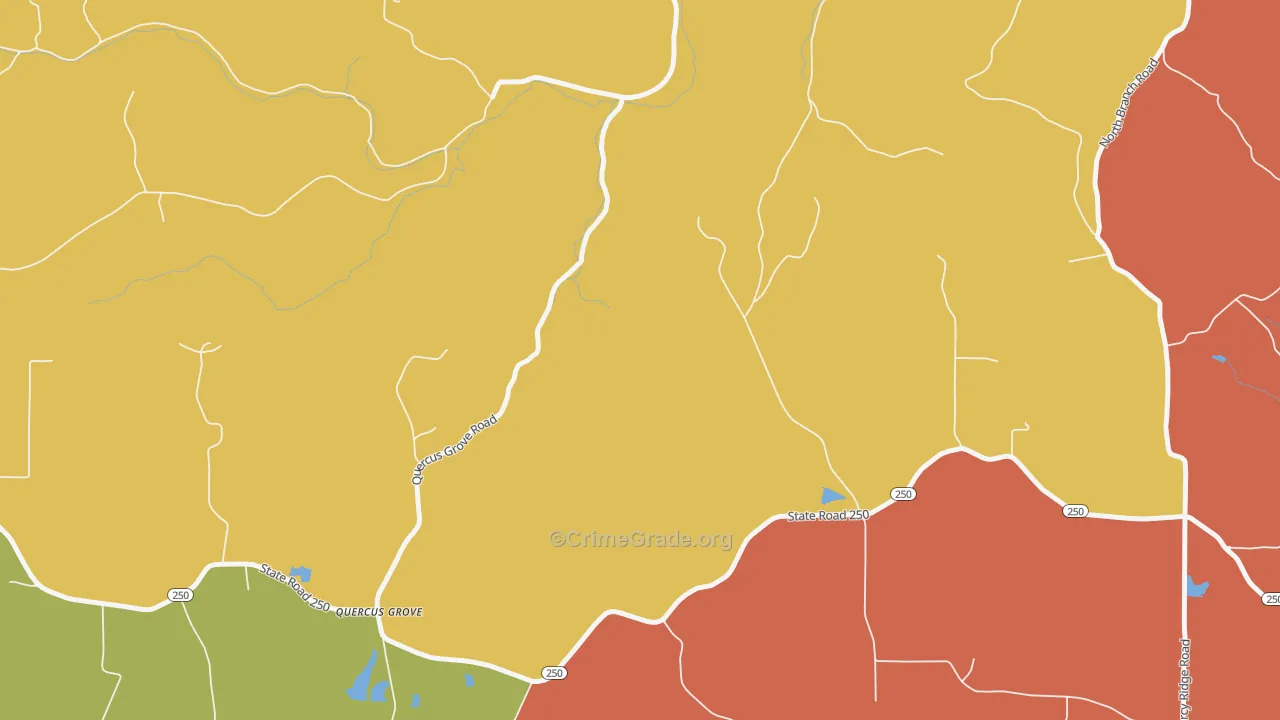 East Enterprise, IN Map of Vandalism Rates