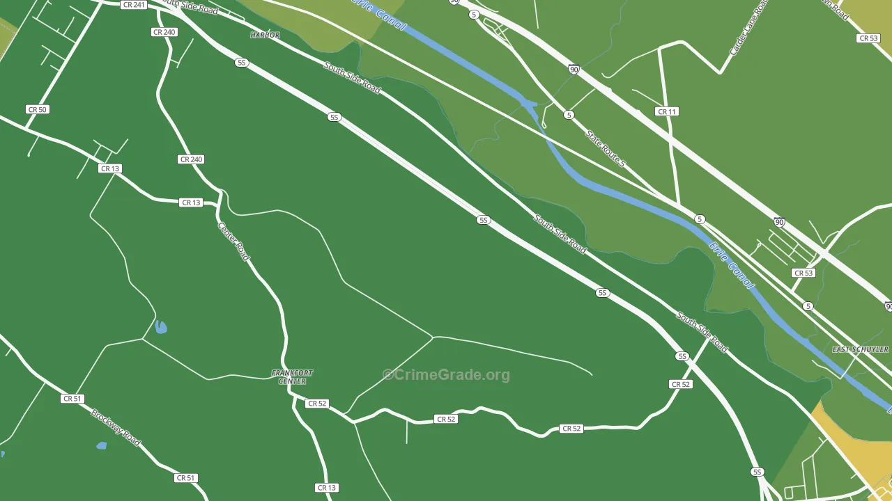 East Frankfort, NY Map of Vandalism Rates