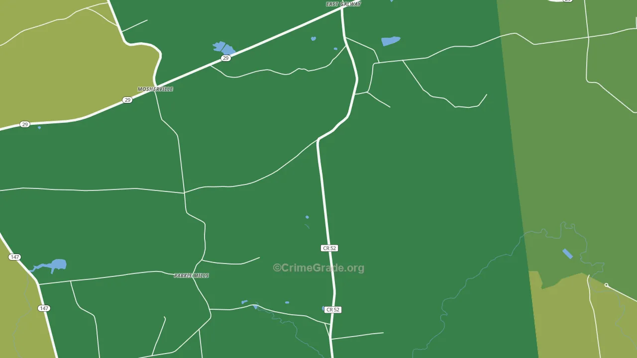 East Galway, NY Map of Vandalism Rates