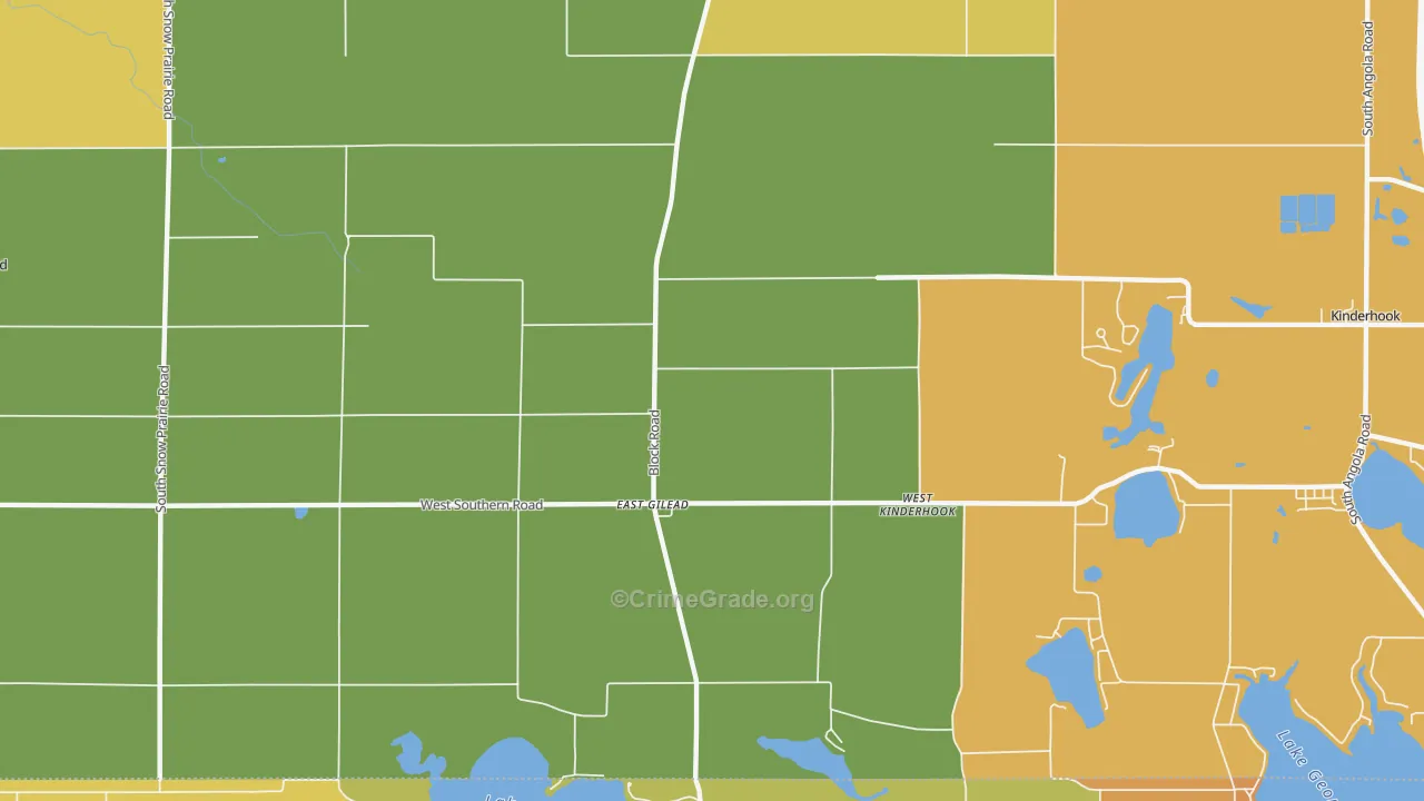 East Gilead, MI Map of Vandalism Rates