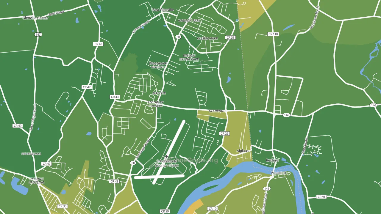 East Glenville, NY Map of Vandalism Rates