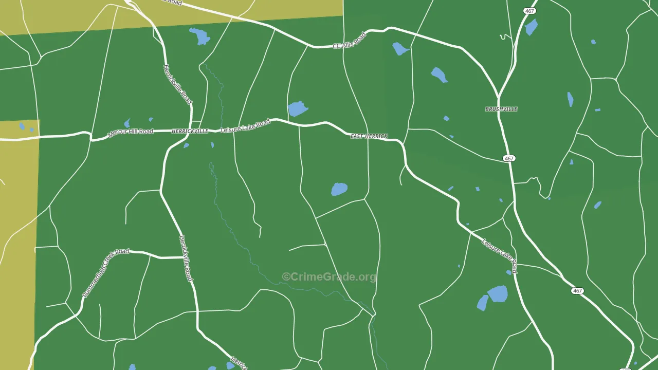 East Herrick, PA Map of Vandalism Rates