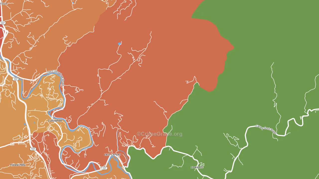 East Laport, NC Map of Vandalism Rates